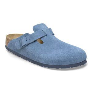 Blue Suede Birkenstock Clogs Sz 37 NWOT
